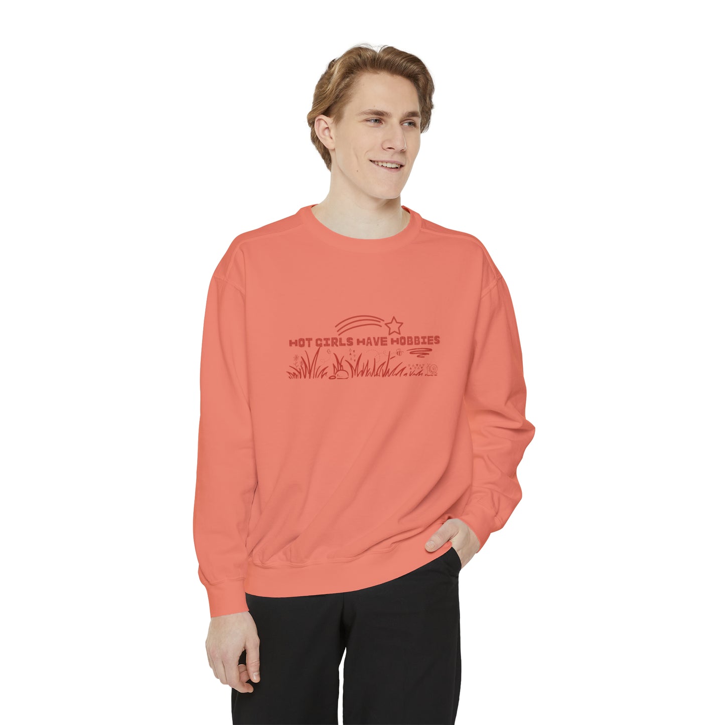 Hot Girls Have Hobbies Monochrome Crewneck