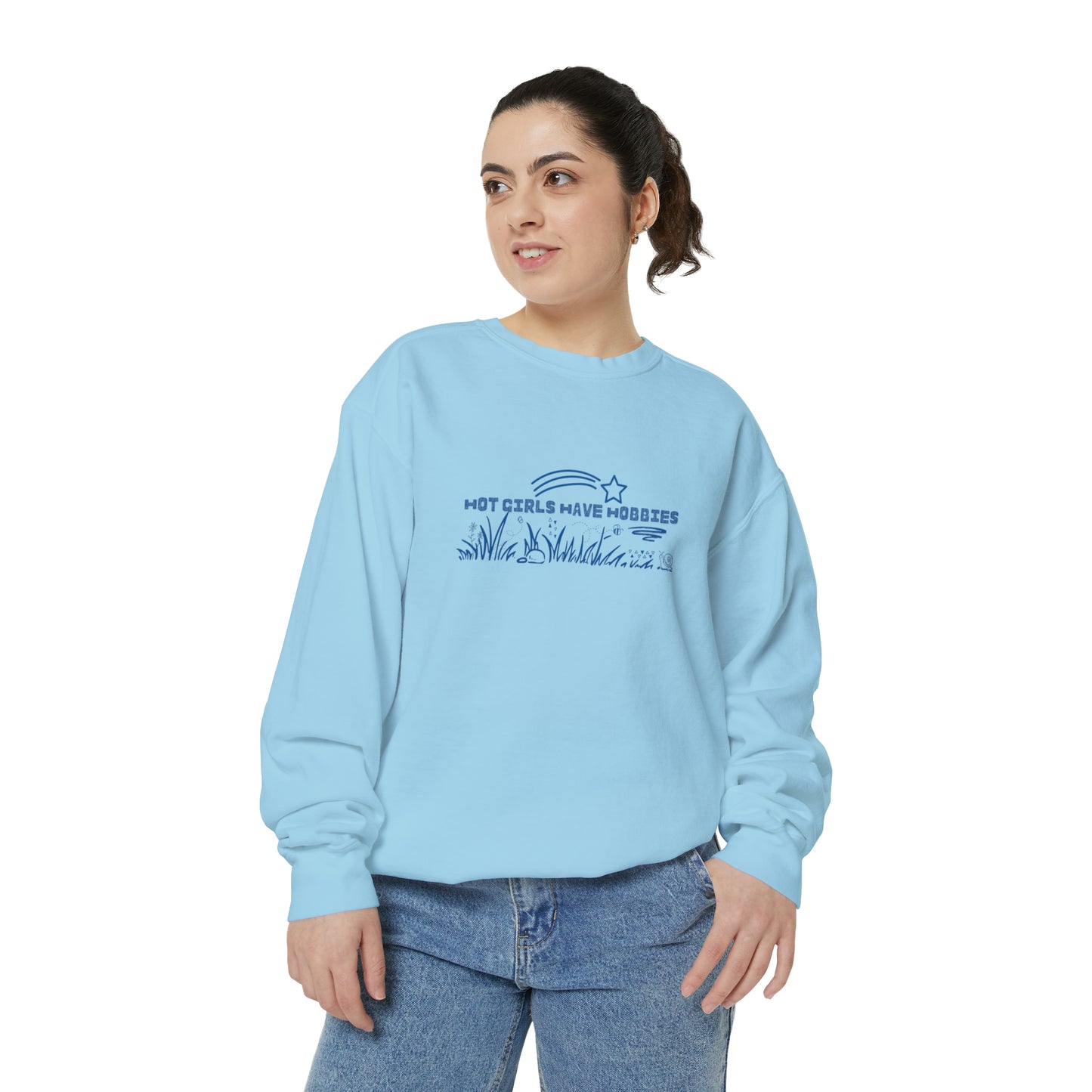 Hot Girls Have Hobbies Monochrome Crewneck