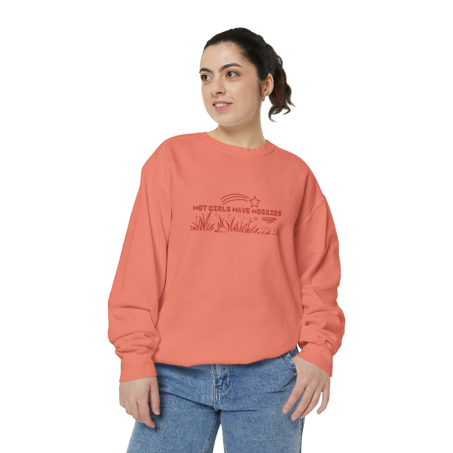 Hot Girls Have Hobbies Monochrome Crewneck