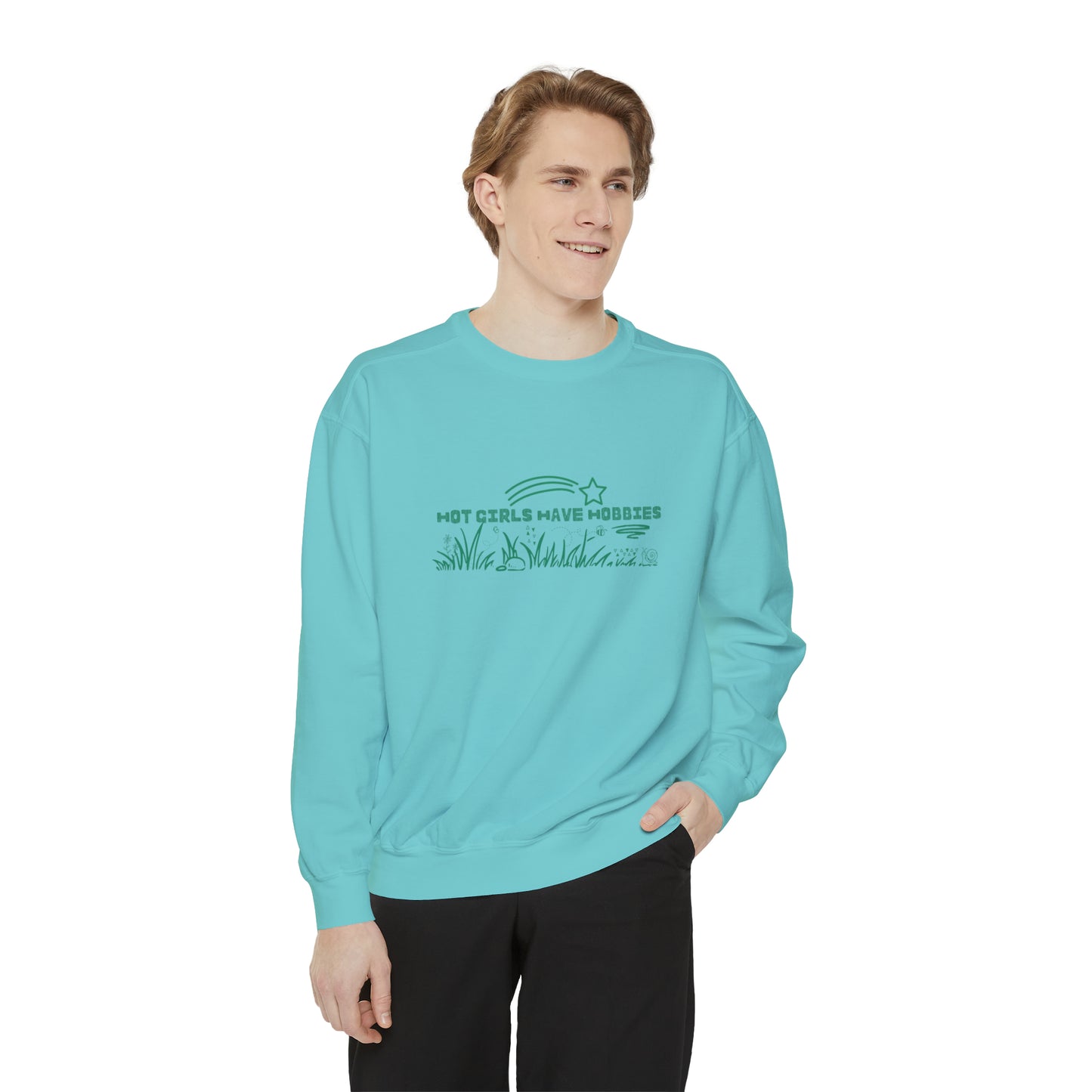 Hot Girls Have Hobbies Monochrome Crewneck